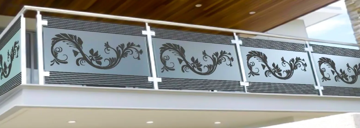 steel glass railing installation chitwan